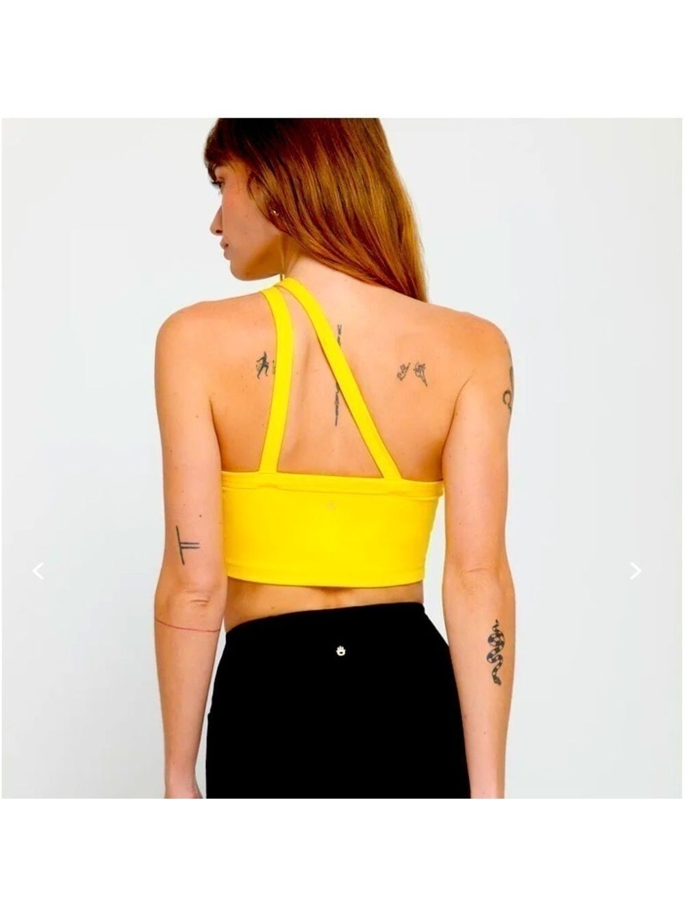 Spiritual Gangster One Shoulder Yellow Tank top bra - Picture 4 of 10